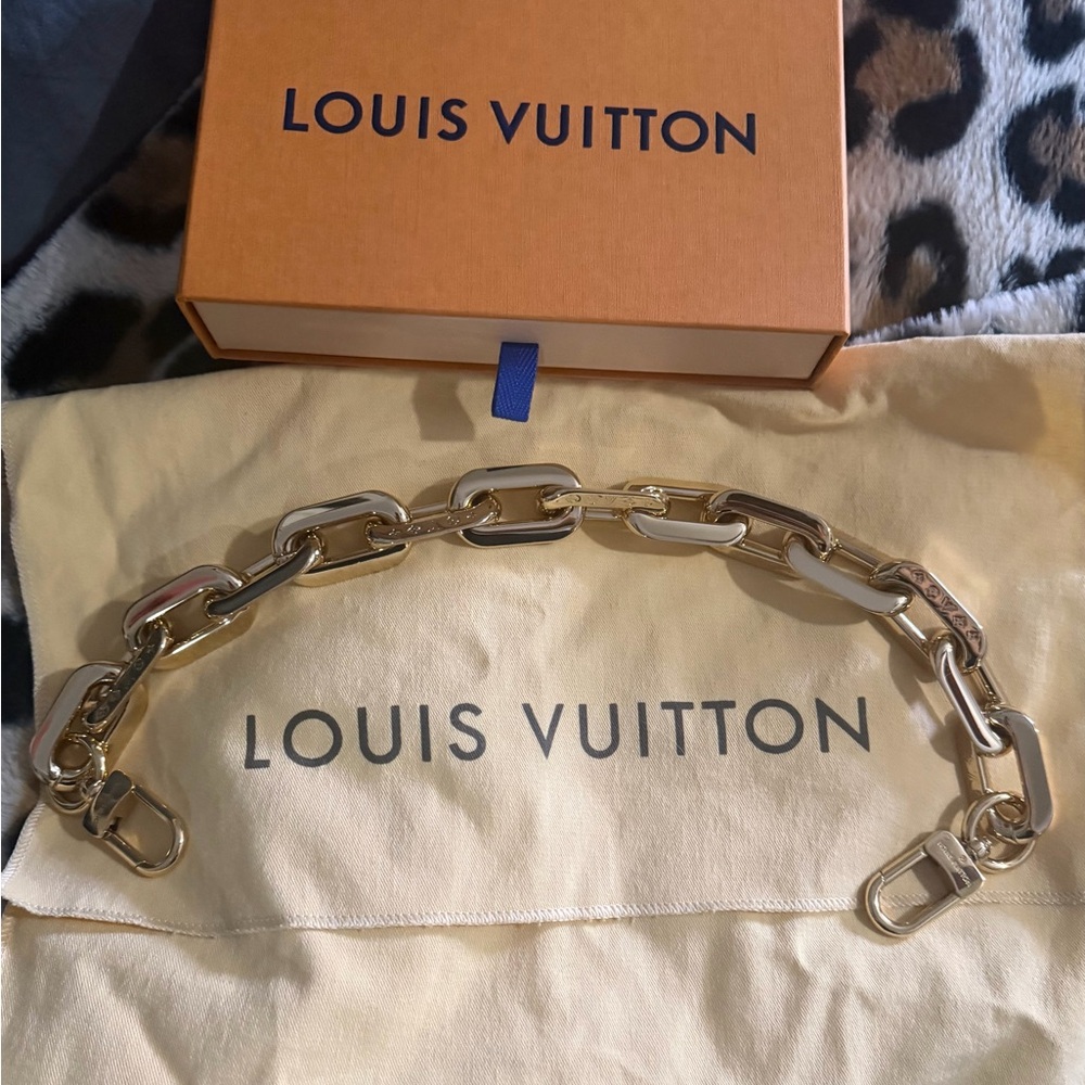 Louis Vuitton Coussin PM Purse Strap Chain Authentic